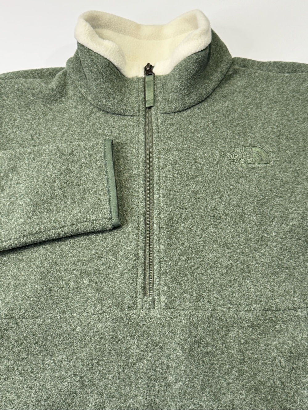 NEW The North Face Lower Cliffs Pullover Fleece Women's Large Thyme Green